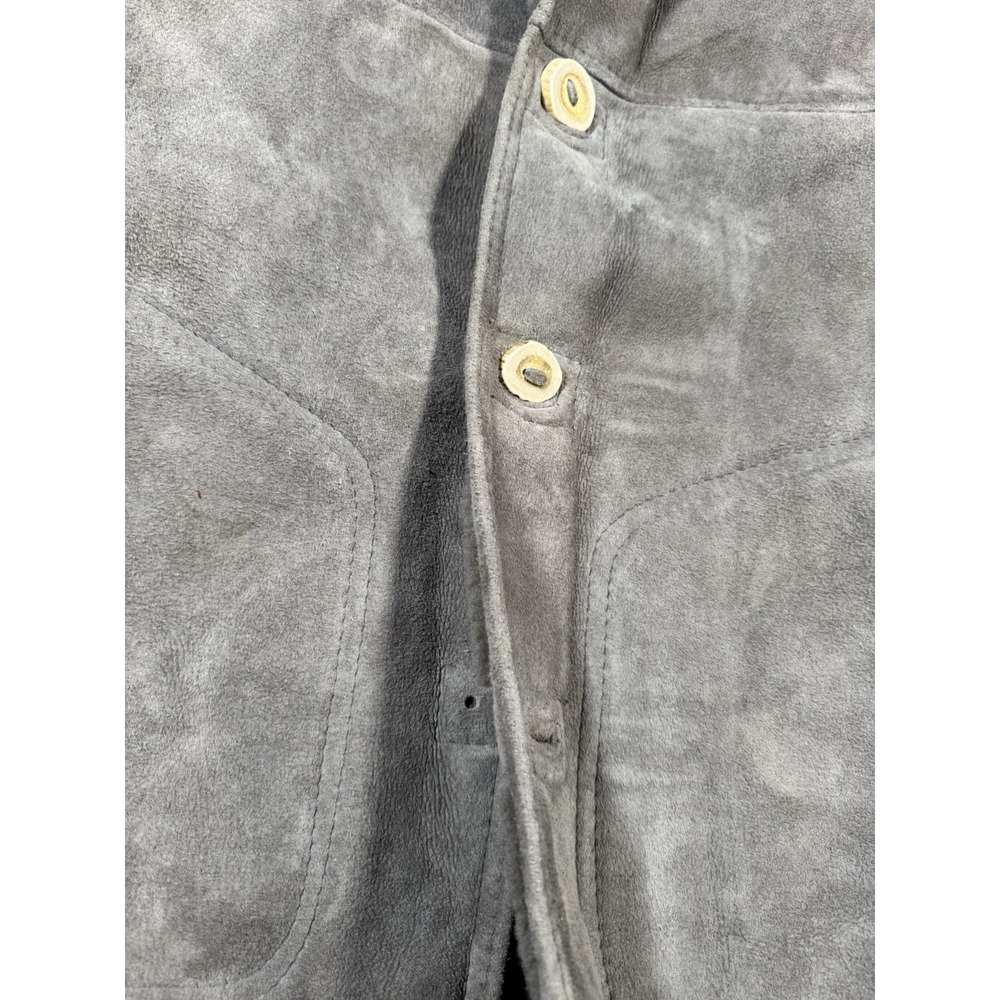 The Sheepherder Sheepskin Sherpa Coat Size S-M Gray Breckenridge Colorado - Picture 3 of 8